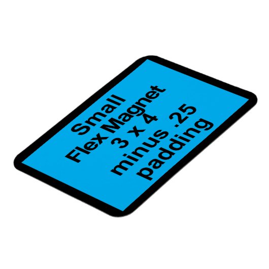 Kleine Flex-Magnet-Vorlage Horizontal passt schwar Magnet (Linke Seite)