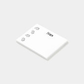 Kleine Fliegen Post-it Klebezettel (angewinkelt)