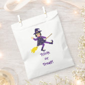 Kleine fliegende Hexe Geschenktütchen (Ausgeschnitten)