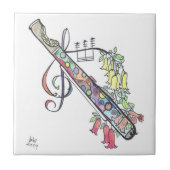 kleine Fliese:  Flöte Fliese (Vorderseite)