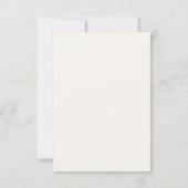 Kleine florale Hochzeit Save The Date (Rückseite)