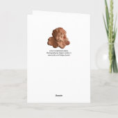 KLEINE FLORENTINE ANGEL FEIERTAGSKARTE (Rückseite)