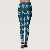 Kleine Flugzeuge Leggings (aquamarin) (Rückseite)