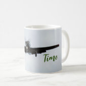 Kleine Flugzeuge mit grüner Flugzeit Kaffeetasse (VorderseiteRechts)