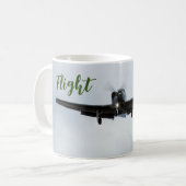 Kleine Flugzeuge mit grüner Flugzeit Kaffeetasse (Vorderseite Links)