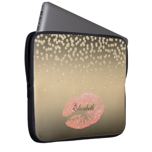 Kleine Foil-Confetty oder Diamant, Lippen Personal Laptopschutzhülle (Vorne Rechts)