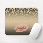 Kleine Foil-Confetty oder Diamant, Lippen Personal Mousepad (Mit Mouse)