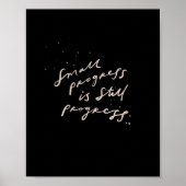 Kleine Fortschritte - positives Zitat Poster (Vorne)