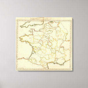 Kleine französische Flüsse Leinwanddruck