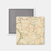 Kleine französische Flüsse Magnet (Vorderseite/Rückseite)