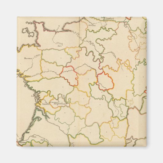 Kleine französische Flüsse Magnet (Vorne)