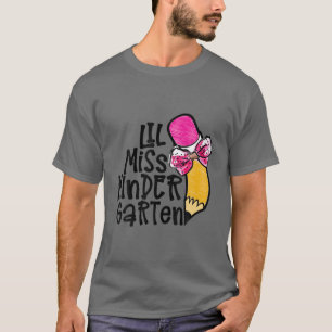 Kleine Frau Kindergarten zurück zur Schule T-Shirt