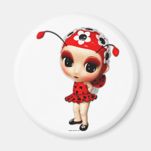 Kleine Frau Ladybug Magnet