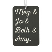 Kleine Frauen II Autolufterfrischer (Rückseite)