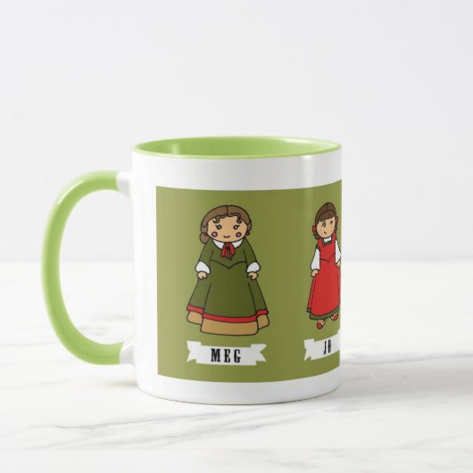 Kleine Frauen-März-Mädchen-Tasse Tasse (Links)