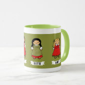 Kleine Frauen-März-Mädchen-Tasse Tasse (VorderseiteRechts)