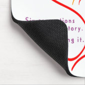 Kleine Frauen "profiliert" mousepad (Ecke)