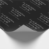 Kleine Frauen Zitat I - Handwriting Style Geschenkpapier (Ecke)