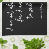 Kleine Frauen Zitat I - Handwriting Style Geschirrtuch (Gefaltet)