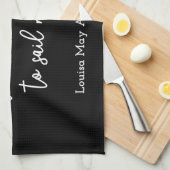 Kleine Frauen Zitat I - Handwriting Style Geschirrtuch (Viertel Falte)