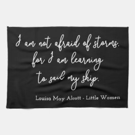 Kleine Frauen Zitat I - Handwriting Style Geschirrtuch