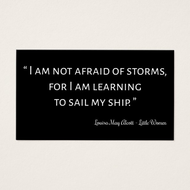 Kleine Frauen Zitat I - Klassischer Stil (Vorderseite)