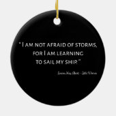 Kleine Frauen Zitat I - Klassischer Stil Keramik Ornament (Hinten)