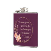 Kleine Frauen Zitat I - Niedlicher Stil Flachmann (Links)