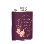 Kleine Frauen Zitat I - Niedlicher Stil Flachmann (Rechts)