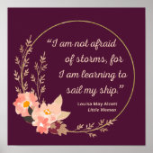 Kleine Frauen Zitat I - Niedlicher Stil Poster (Vorne)