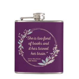 Kleine Frauen Zitat II - Niedlicher Stil Flachmann