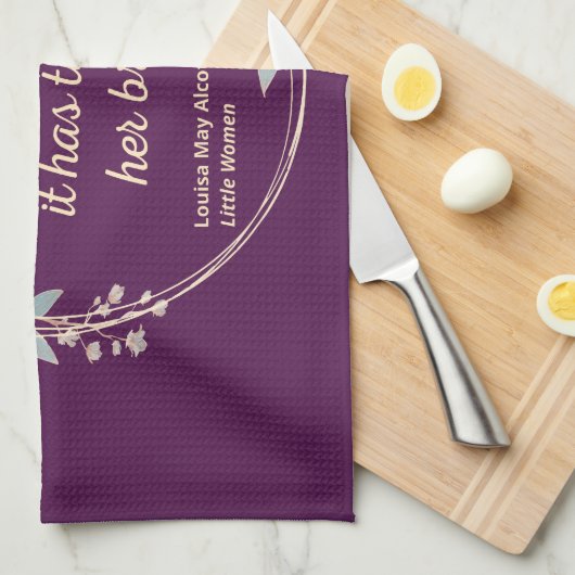 Kleine Frauen Zitat II - Niedlicher Stil Geschirrtuch (Viertel Falte)