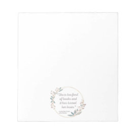 Kleine Frauen Zitat II - Niedlicher Stil Notizblock