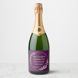 Kleine Frauen Zitat II - Niedlicher Stil Schaumweinetikett