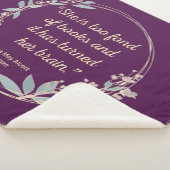 Kleine Frauen Zitat II - Niedlicher Stil Sherpadecke (3/4)