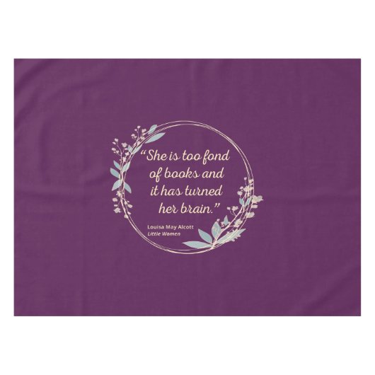 Kleine Frauen Zitat II - Niedlicher Stil Tischdecke (Vorderseite (Horizontal))