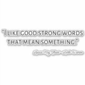 Kleine Frauen Zitat IV - Klassischer Stil Aufkleber (Vorderseite)