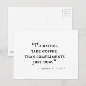 Kleine Frauen-Zitate Postkarte (Vorne/Hinten)