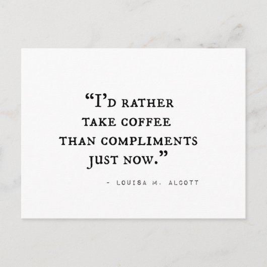 Kleine Frauen-Zitate Postkarte (Vorderseite)