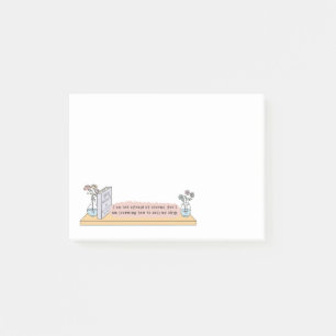 Kleine Frauen zitieren Nachhinweise Post-it Klebezettel