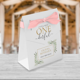 Kleine Fräulein ONEderful Erste Geburtstags Elegan Geschenkschachtel