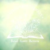 Kleine Freie Bibliothek Fensteraufkleber (Blatt 3)