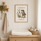 "Kleine Freuden sammeln" Froschposter Poster