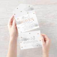 Kleine Frieden des Himmels Graue Wolke Baby Shower