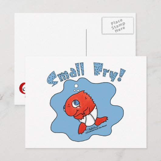 Kleine Fritte Postkarte (Vorne/Hinten)