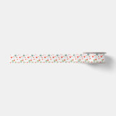 Kleine Frösche und rote Blume Satinband (Vorderseite)