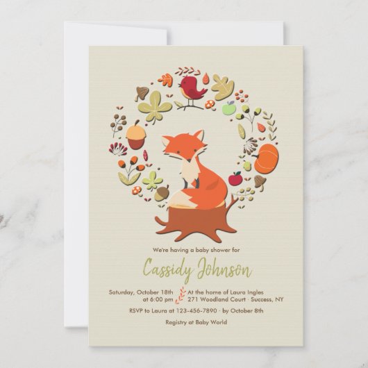 Kleine Fuchs Einladung (Vorderseite)
