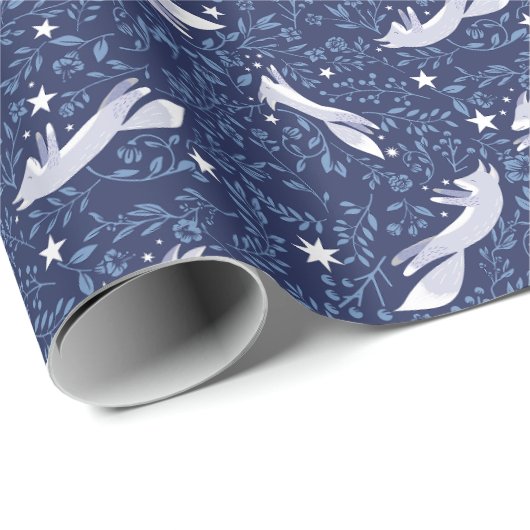 Kleine Füchse Geschenkpapier (Rolleneckpunkt)