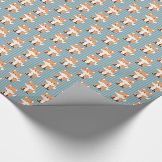 Kleine Füchse Geschenkpapier (Ecke)