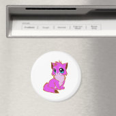 KLEINE Fuchsia, PINK UND BROWN KÜCHE Magnet (In Situ (Geschirrspüler))